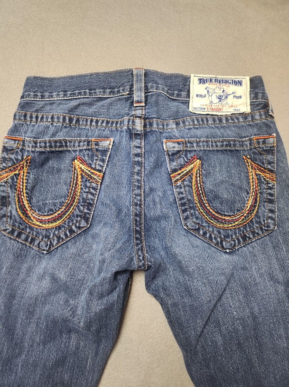 True religion jeans made in USA Straight leg 100% cotton Sz 31